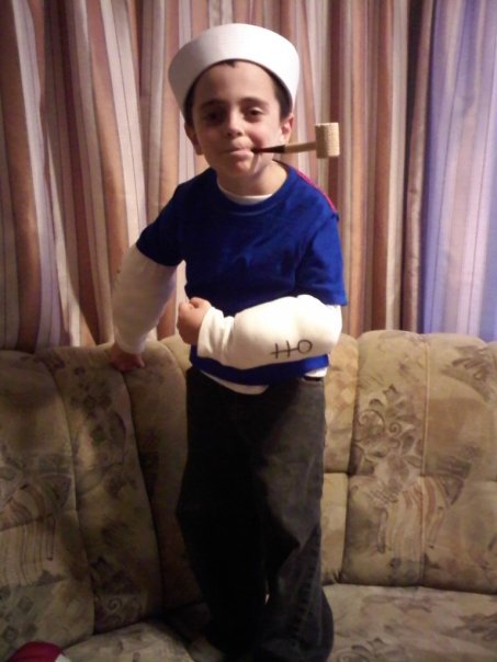 homemade popeye costume