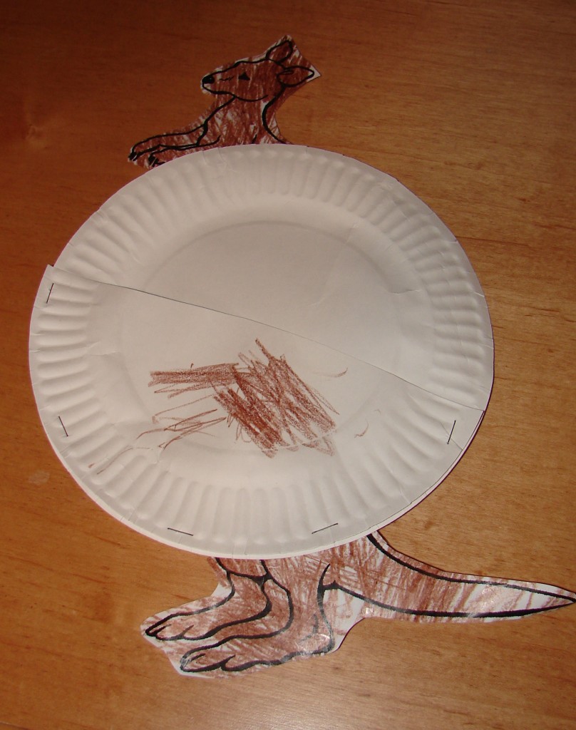 Paper Plate Kangaroo