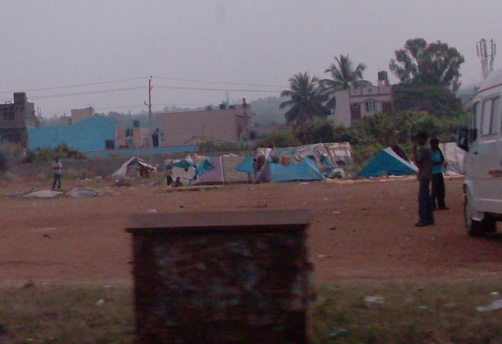 India tent city