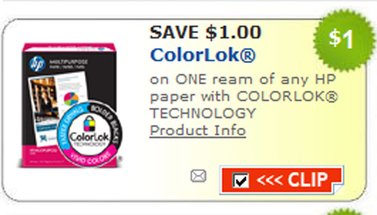 HP paper coupon