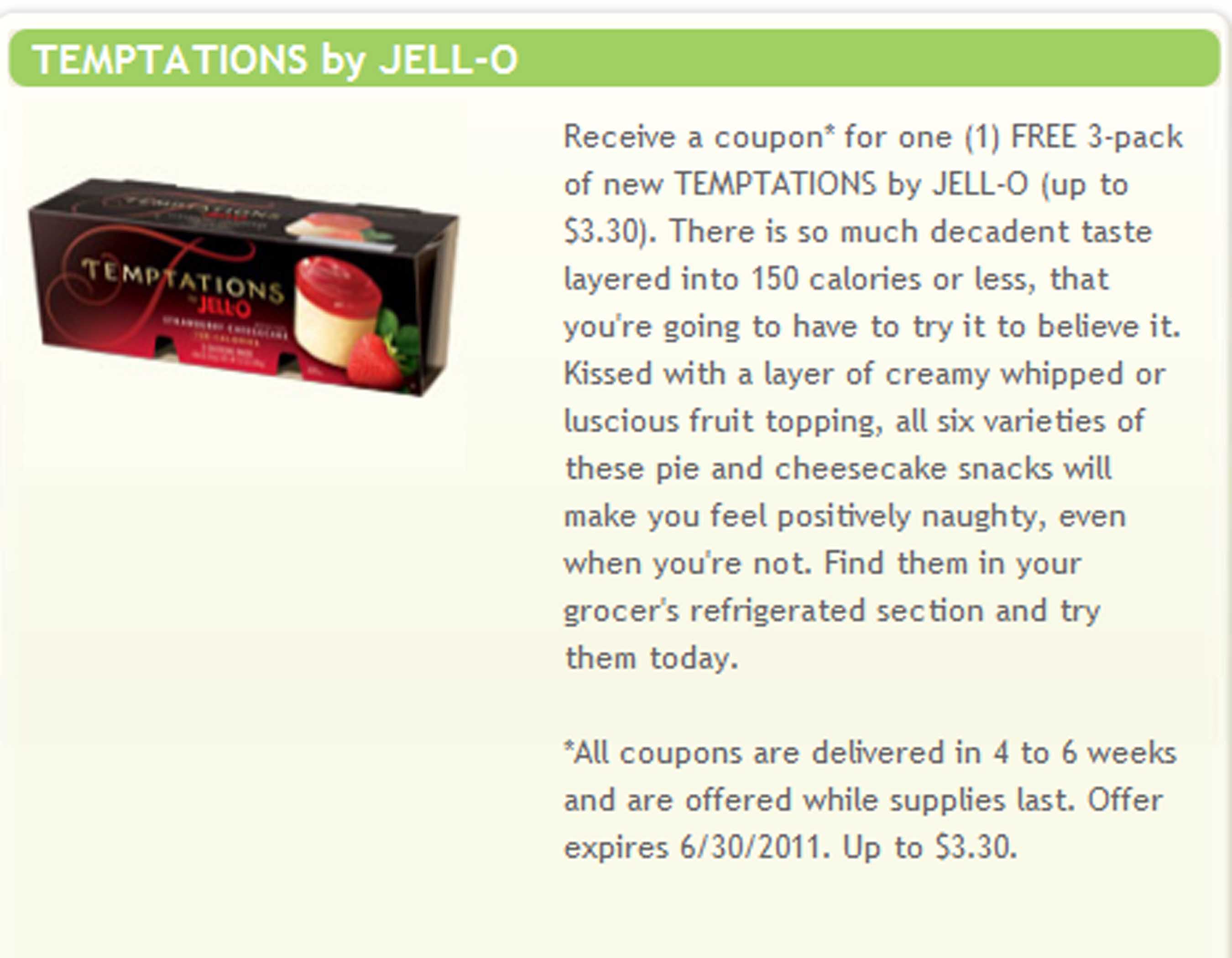 jello temptations kraft