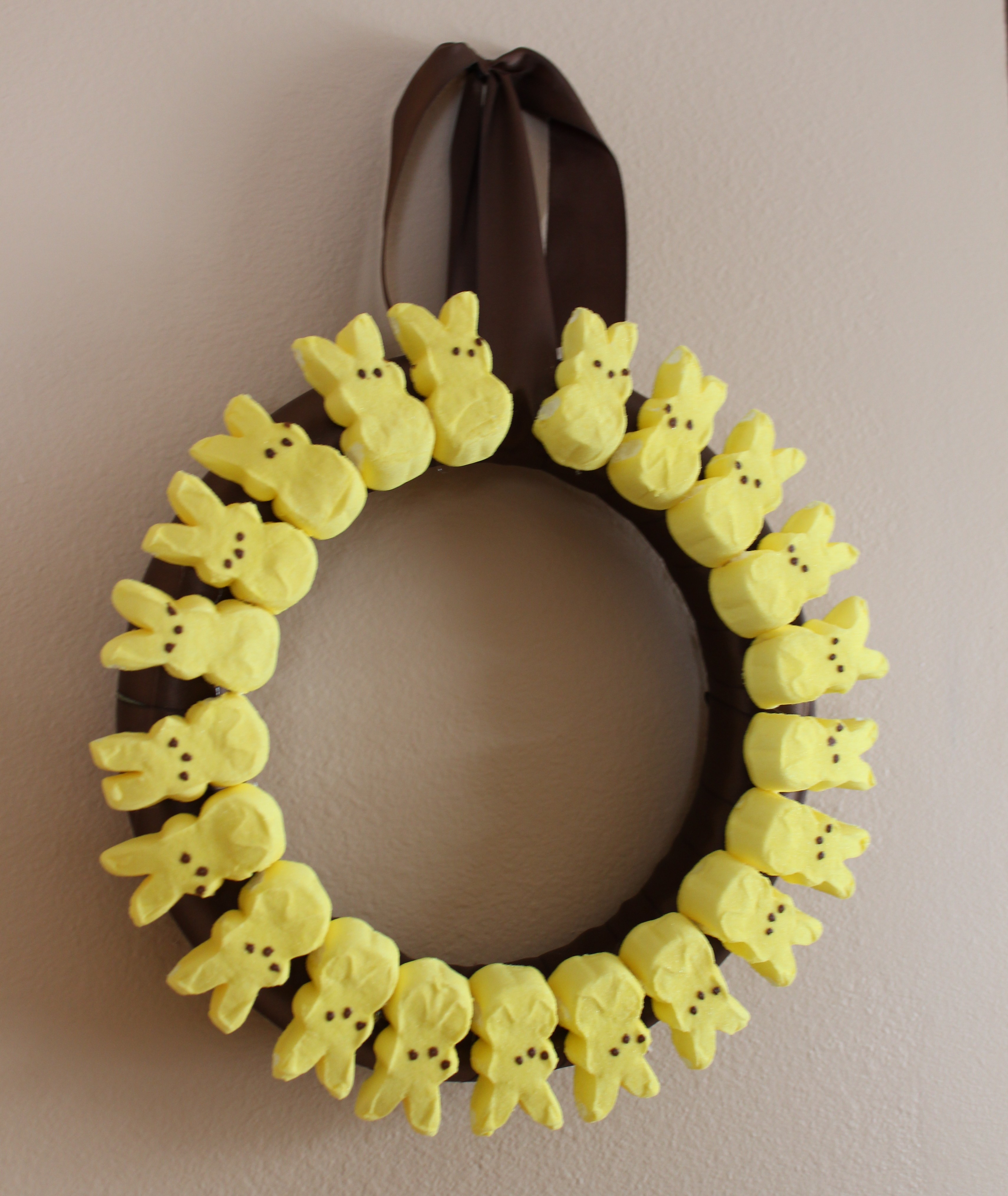 Easter Marshmallow Peeps Wreath