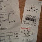 LOFT clearance receipt