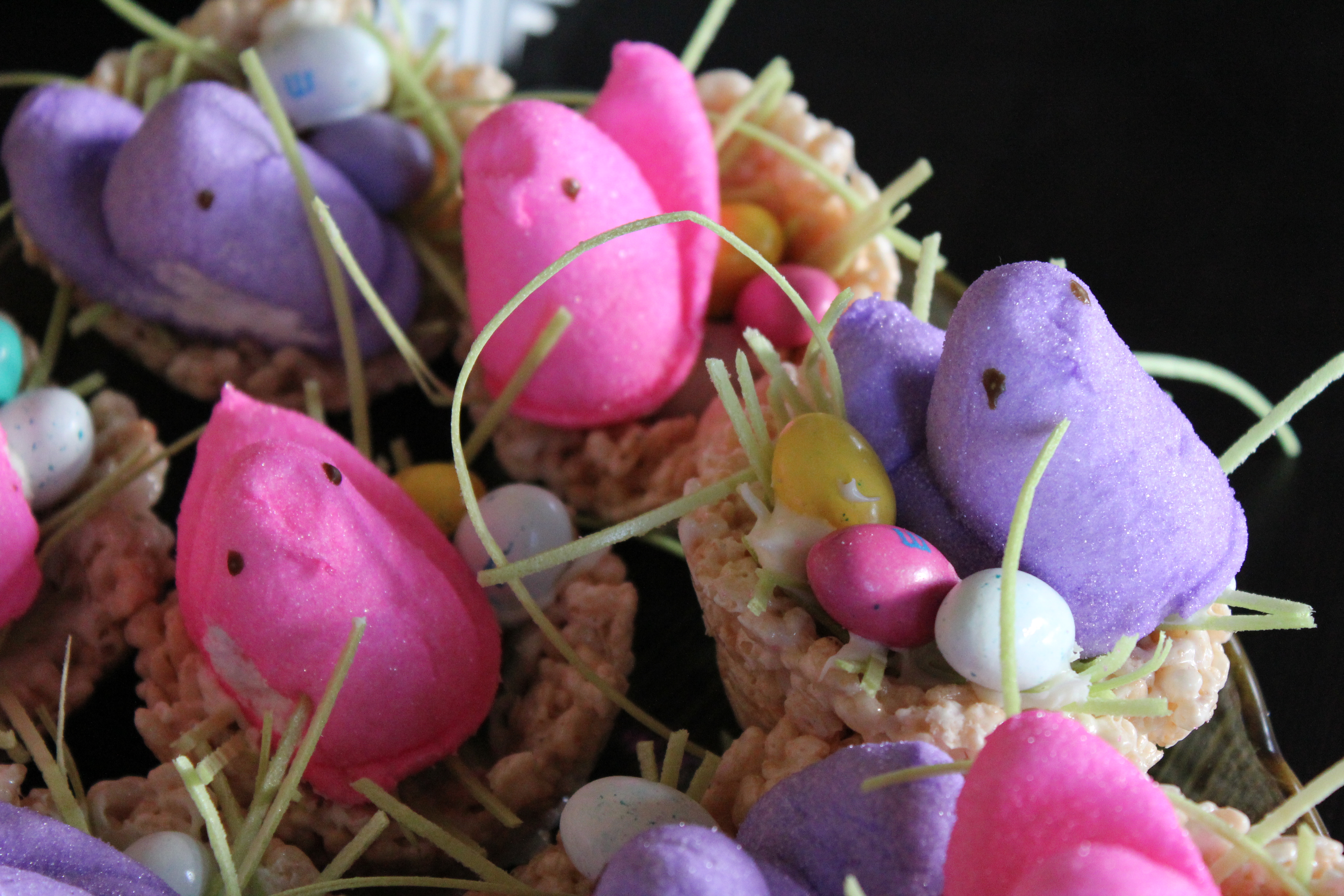 Marshmallow Peeps Bird Nests