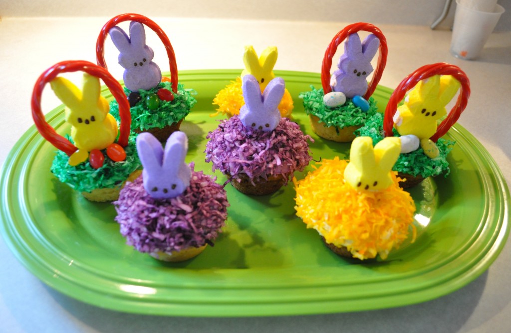 Marshmallow Peeps Treat: Easter Bunny Cupcakes