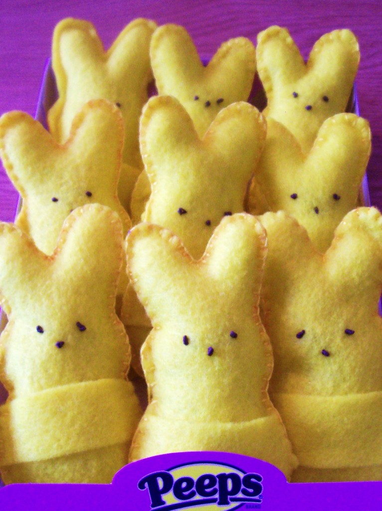 Felt Peeps Bunnies Easter Craft