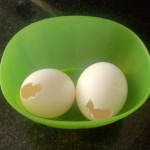 Confetti eggs hollowed