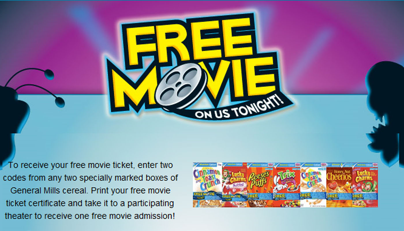 general mills movie tickets offer