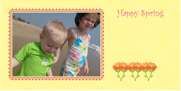 seehere easter photo card
