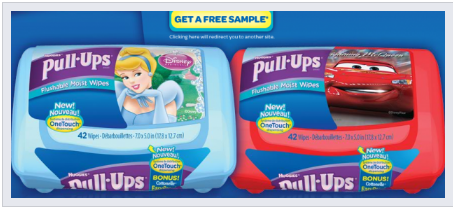 pull-ups flushable moist wipes