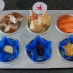 Muffin tin meal: Stars & Stripes
