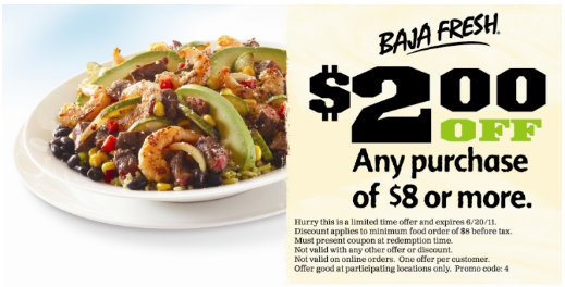 baja fresh coupon