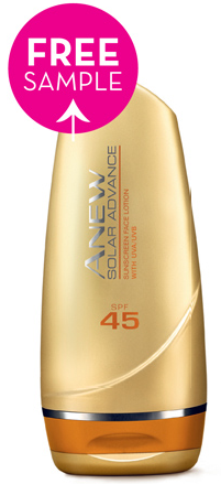 free sample avon anew solar advance sunscreen