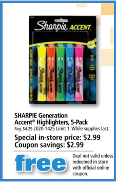 sharpie highlighters
