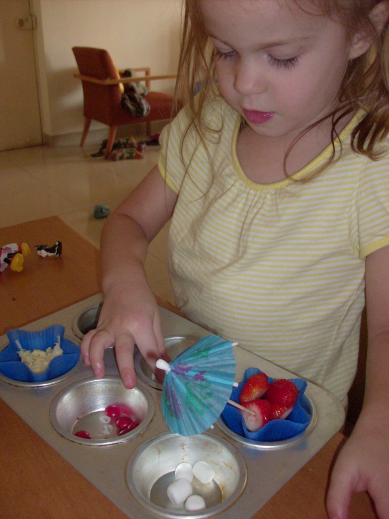 muffin tin meal red white and blue 4th of July muffin tin meal