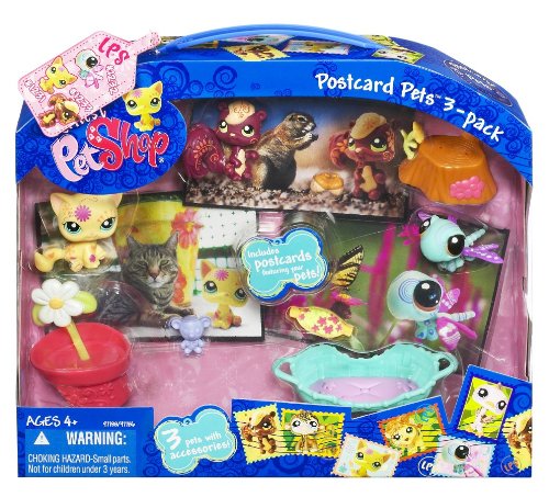 Littlest Pet Shop Ultimate Postcard Pet Set 3 Pack
