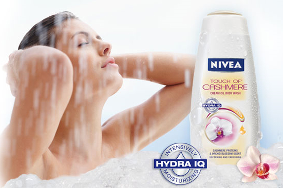 nivea body wash sample