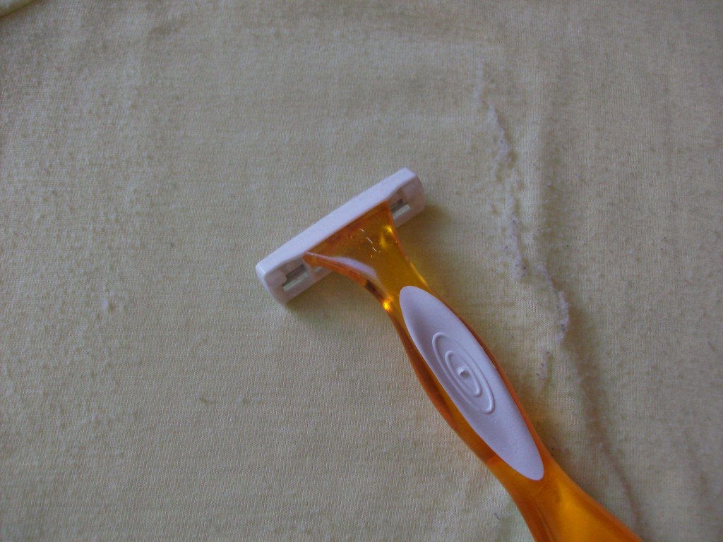 DIY Sweater Shaving with a Razor