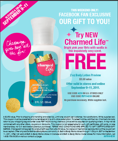 charmed life-bath & body works