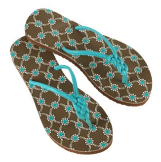 vera bradley-flip flops