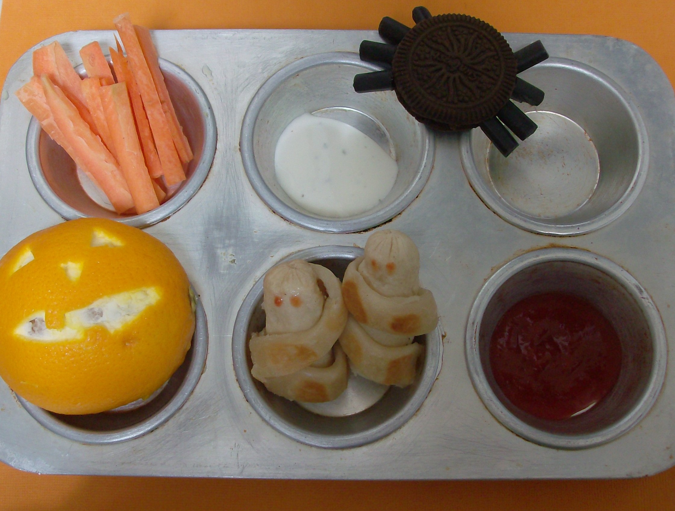 Halloween Muffin Tin Meal