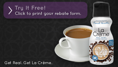 la creme coffee creamer rebate