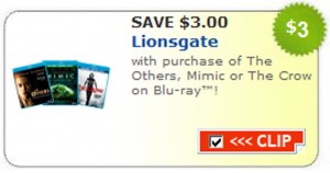 lionsgate coupon