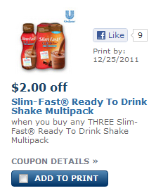 slim fast coupon