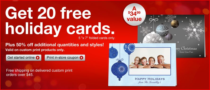 Holiday Cards Staples Office Supplies Print