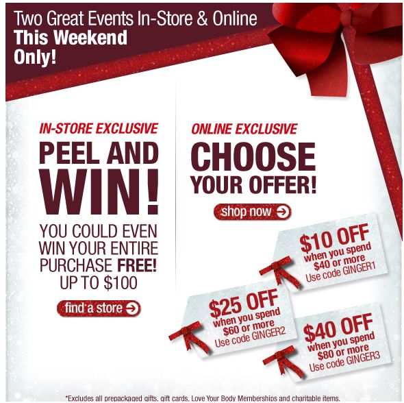 The Body Shop Weekend Events