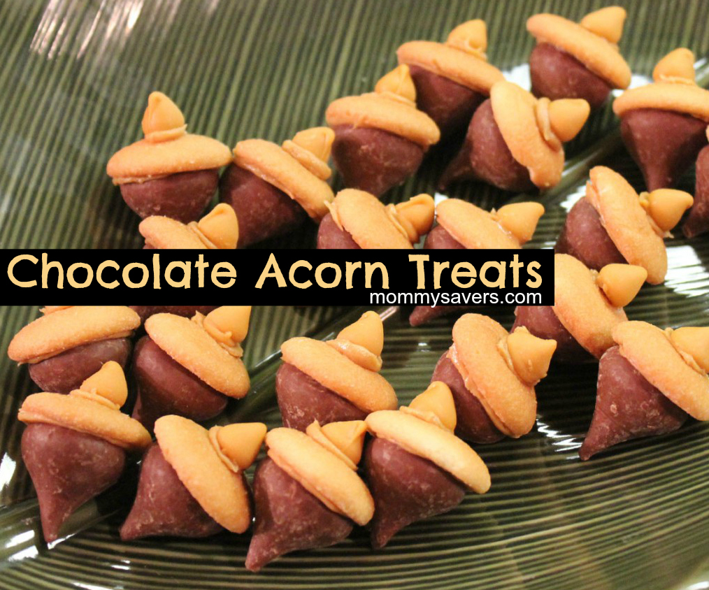 Chocolate Acorn Treats - Adorable and so easy!  Make with Hershey Kisses 