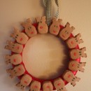 marshmallow peeps holiday wreath reindeer
