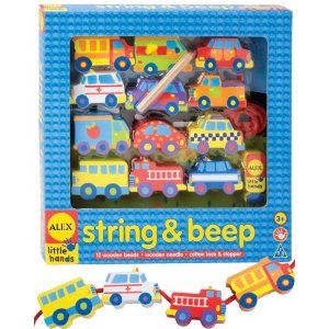 Alex Toys Wooden Stringing Sets - String and Beep