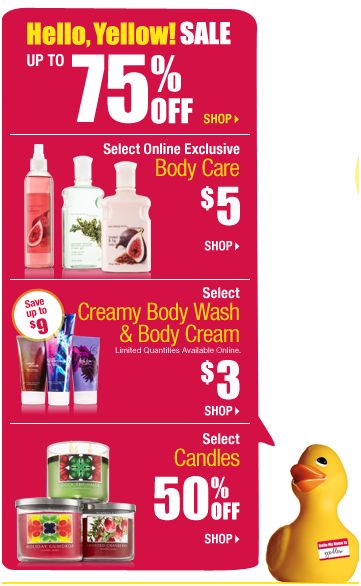 Bath and Body Works Clearance