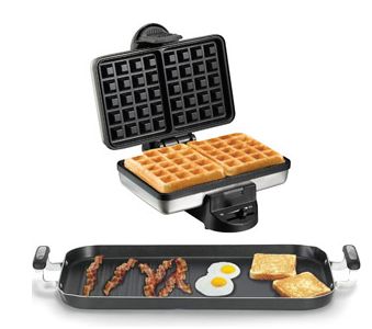 Hamilton Beach Belgian Waffle Maker and WearEver Griddle Value Bundle - Walmart