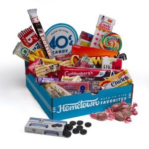 Hometown Favorites 1940's Nostalgic Candy Gift Box, Retro 40's Candy