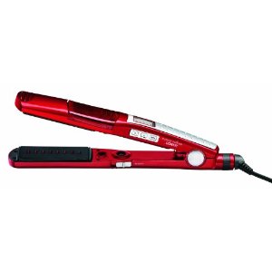 Infiniti by Conair SS9 1 1/2" Nano Silver Steam Straightner, Red