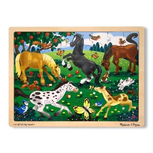 Melissa & Doug Frolicking Horses Jigsaw (48 pc)