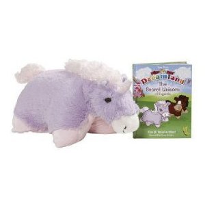 My Pillow Pets Book Engardia And 17" Lavender Unicorn Pillow Pet
