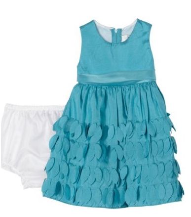 Rare Editions Baby-girls Infant Soutach Leaf Dress
