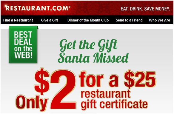 Restaurant.com Promomotion