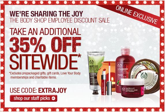 The Body Shop Weekend Sale