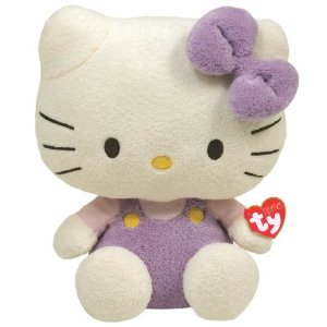 Ty Pluffies - Hello Kitty Purple