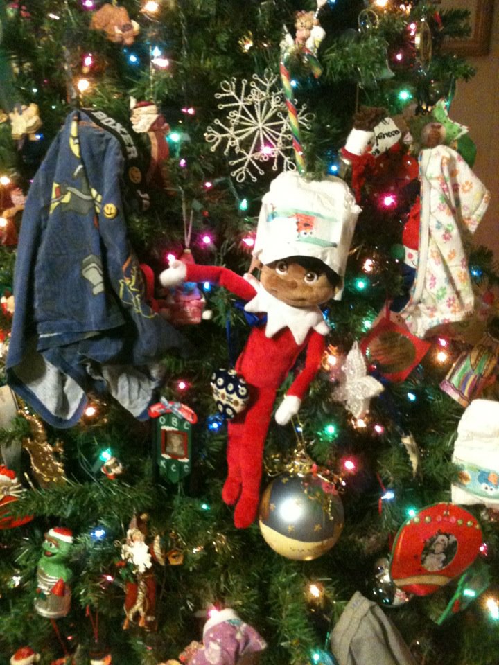 christmas elf on the shelf idea 1