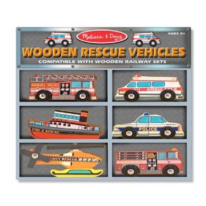 melissa and doug wooden rescue vehicles amazon toy deal