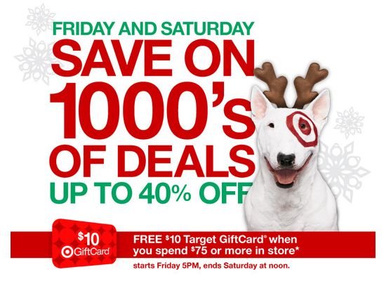 target weekend promo
