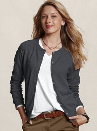 lands end canvas heritage cardigan