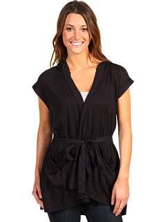 Juicy Couture Hooded Vest With Drapey Collar - 6pm