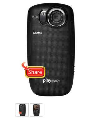 Kodak PlaySport Zx5 Black HD Video Camera, 2.0" LCD Display