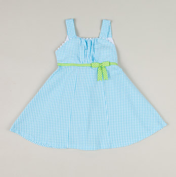 Toddler Seersucker Dress with Bow - Totsy